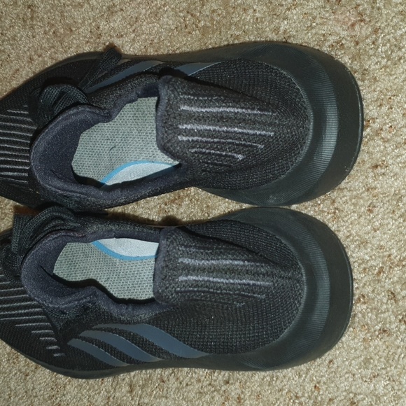 Adidas Men's Swift Run Trainers Triple Black sz 12 - Picture 4 of 6